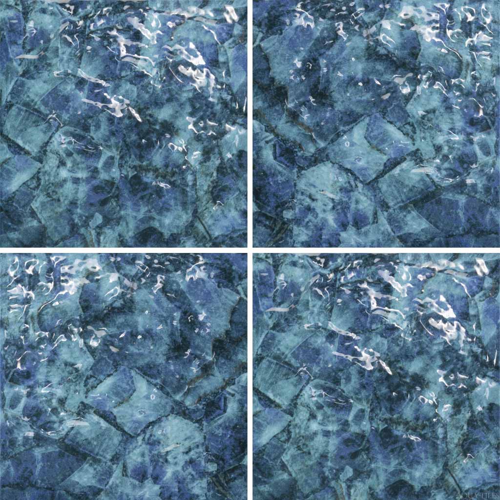 Marine Blue 6x6 Glossy Porcelain Pool Tile