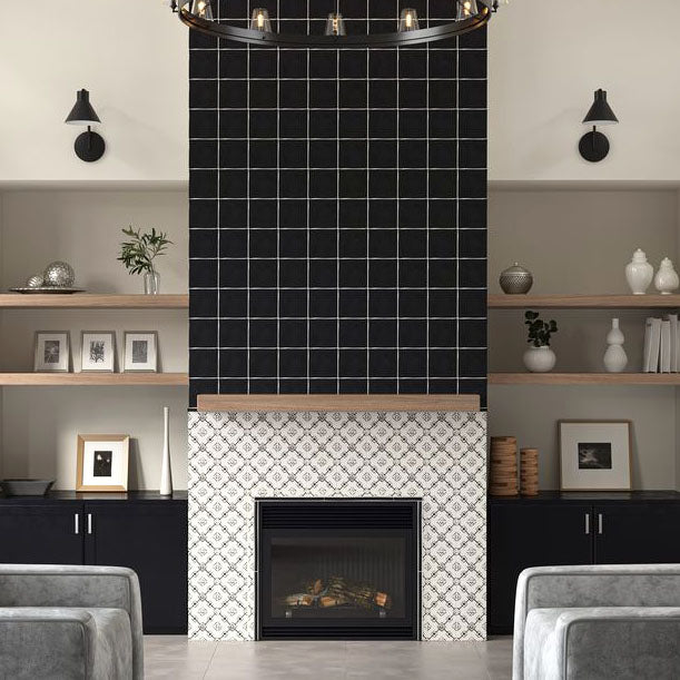 Matisse Moonstone 5x5 Ceramic Kitchen Backsplash Wall Tile Fireplace