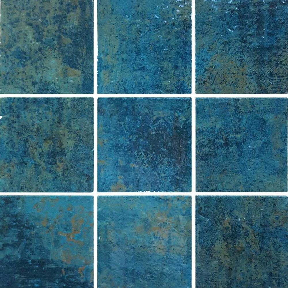 Nine six by six Mishima Porcelain Pool Tiles