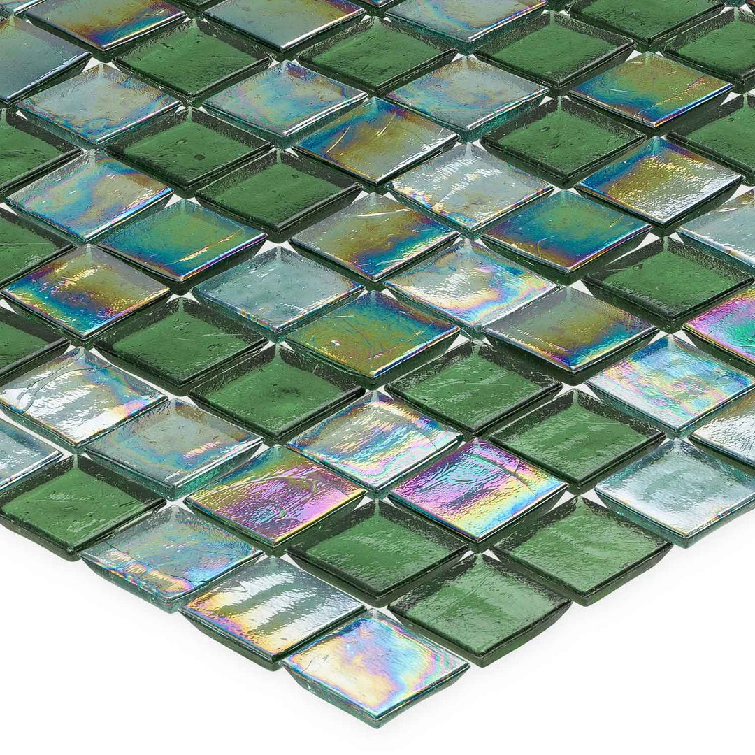 Montauk 1" x 1" Iridescent Glass Tile