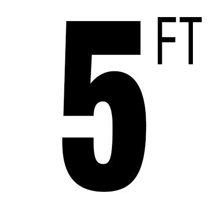 Pool Depth Markers, Numbers with FT 6