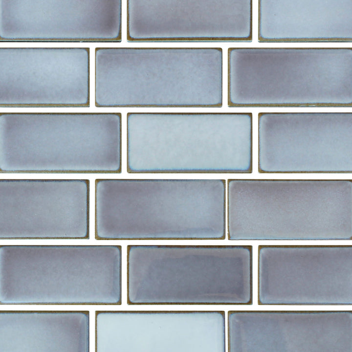 Pewter Gray 2x4 Waterline Pool Tiles