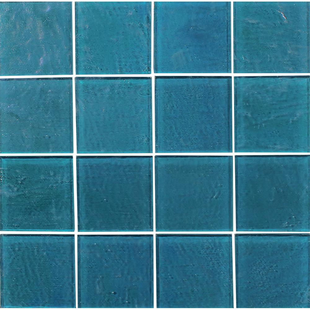 Piazza Turquoise 3x3 Glass Tile