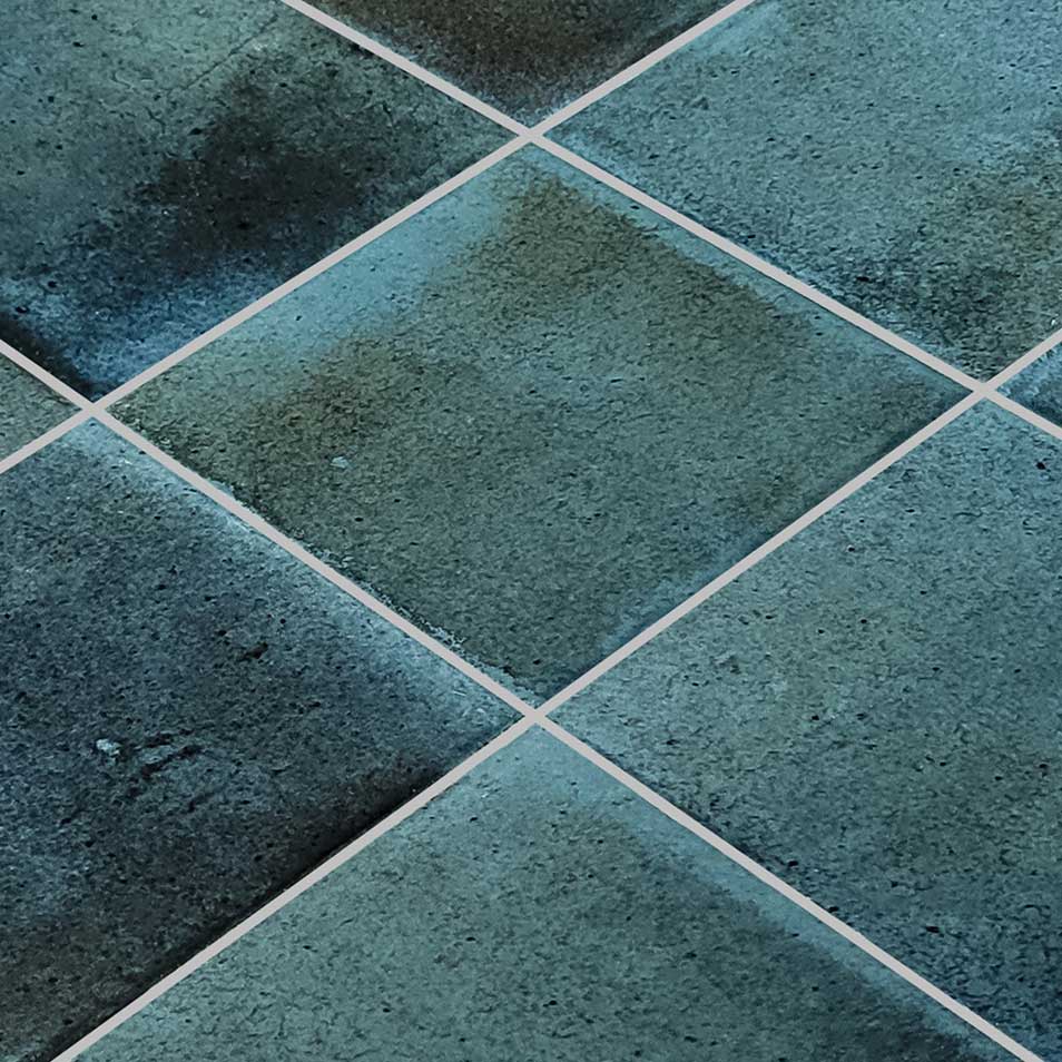 Prussian Blue 6x6 Waterline Porcelain Tile