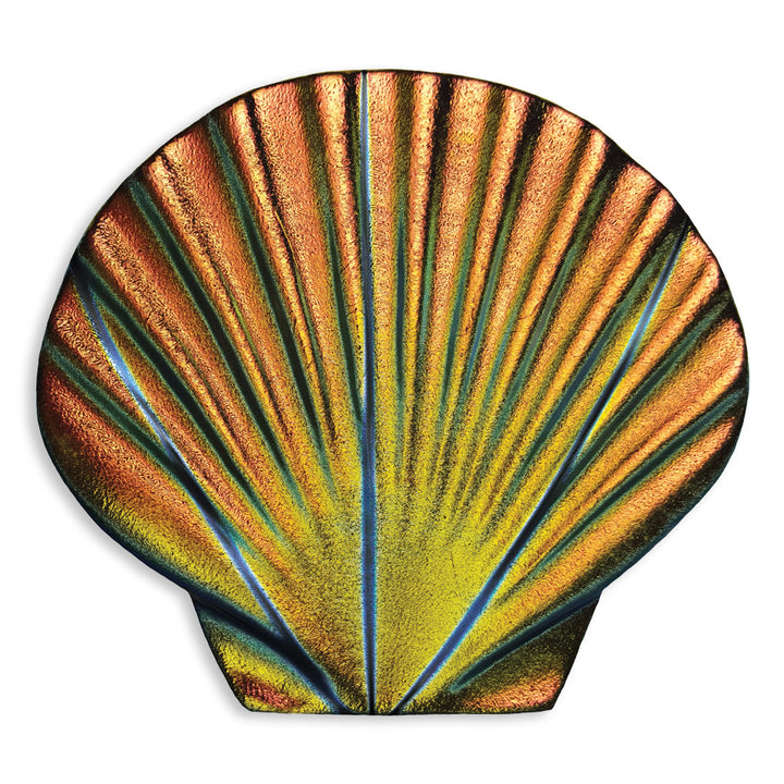 Rainbow Seashell 5 Inch Pool Step Marker Mosaic