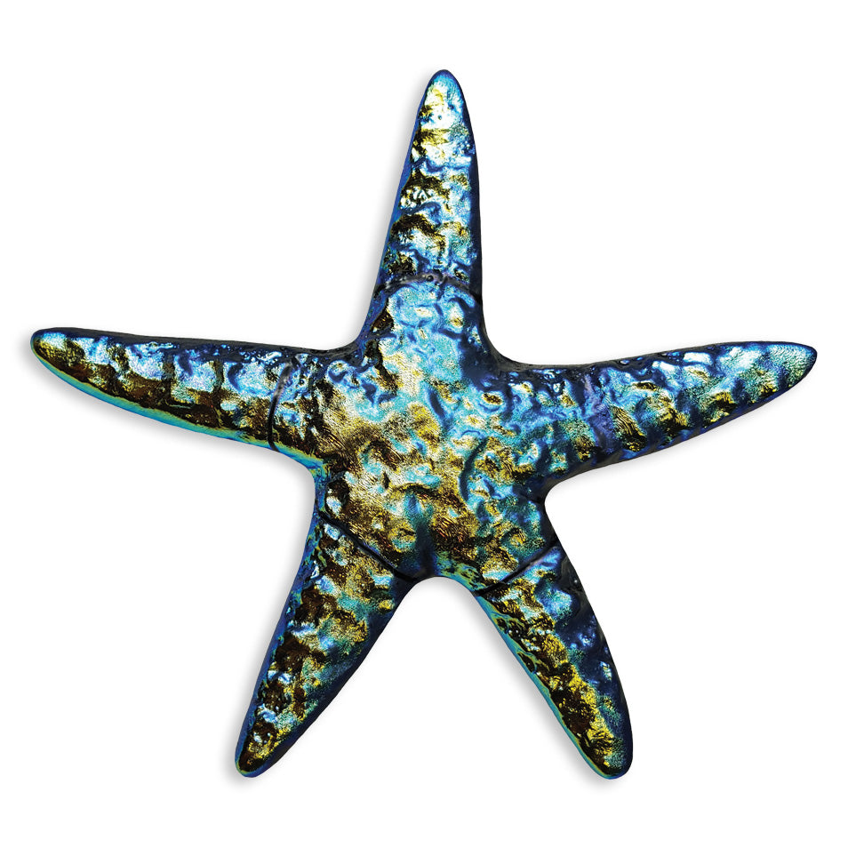 Rainbow Starfish 5 Inch Pool Step Marker Mosaic