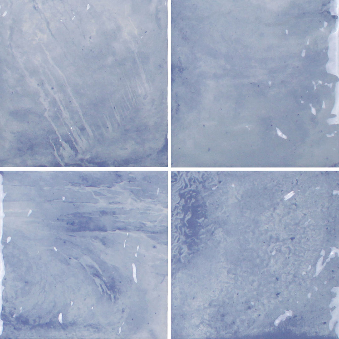 6x6 Aquatica Reef Series porcelain pool tile with soft blue gray tones and subtle water inspired texture
