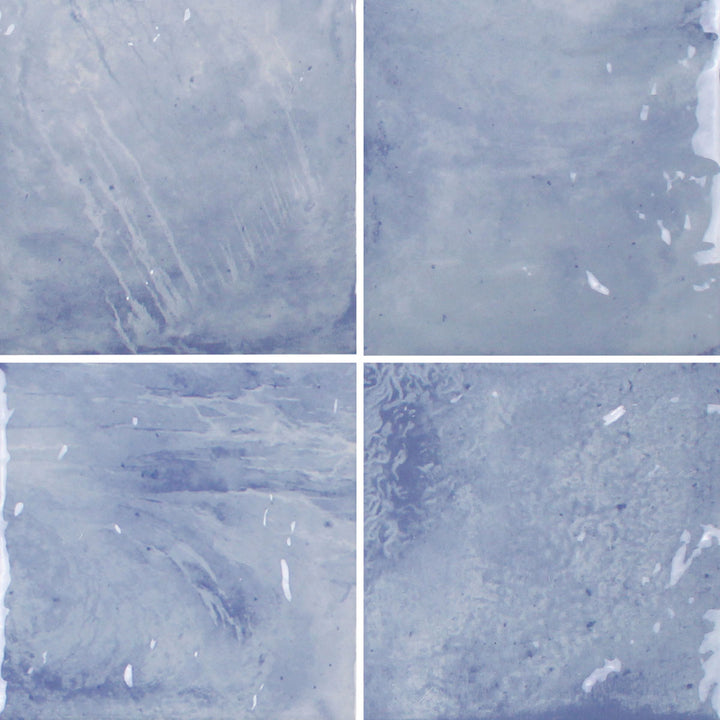6x6 Aquatica Reef Series porcelain pool tile with soft blue gray tones and subtle water inspired texture
