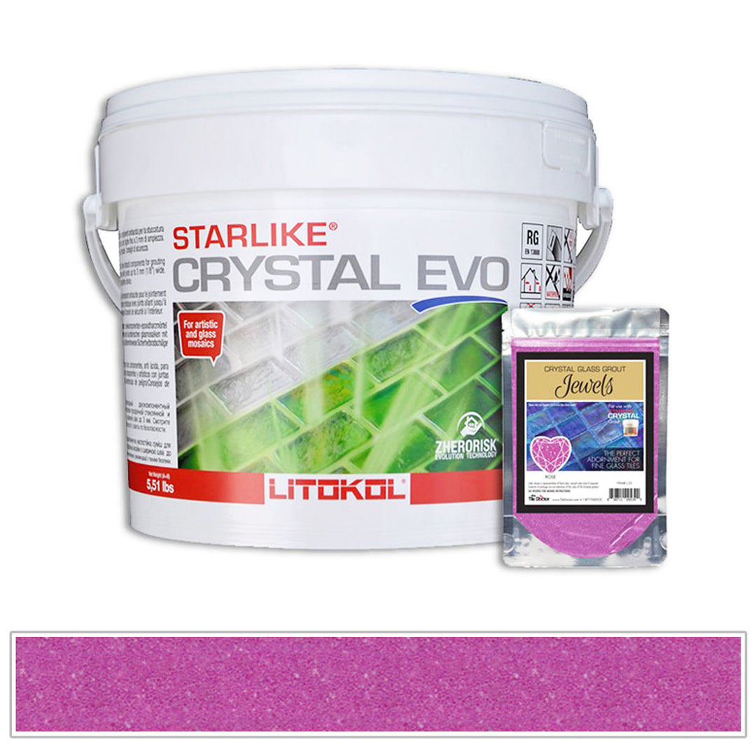 Rose Pink - Starlike Crystal EVO 700 Epoxy Tile Grout