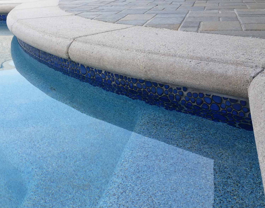 Royal Blue Waterline Porcelain Pool Tile