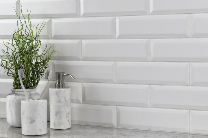 Salt Matte 3x9 Backsplash Subway Ceramic Tiles Marble Decor