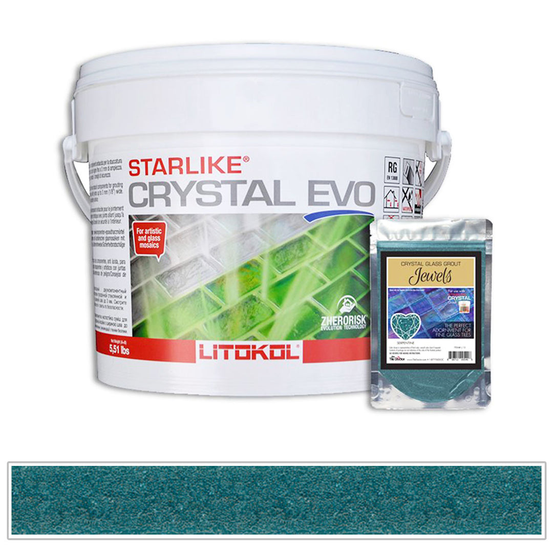 Serpentine Starlike Crystal Evo 700 Epoxy Tile Grout