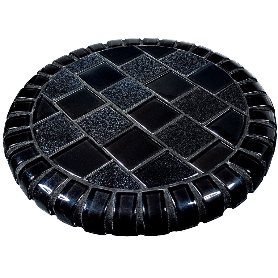 Signature Series Black Glass Barstool Top