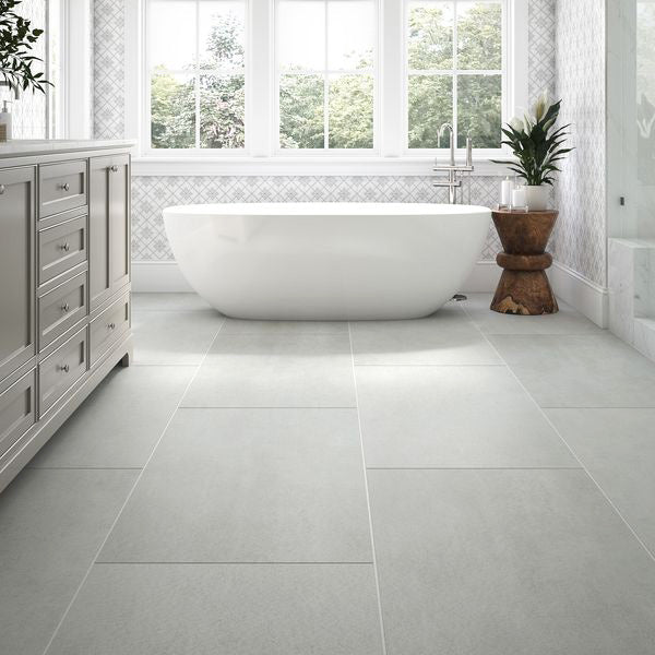 Smoke Gray 24x48 Porcelain Floor Tile for Shower