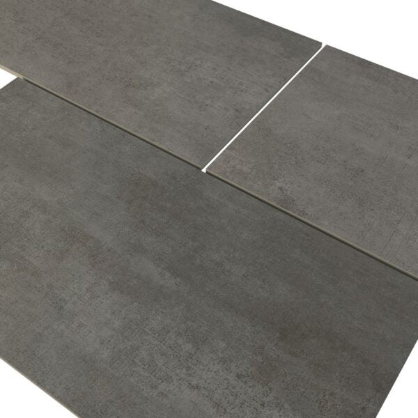 Steel Gray 12x24 Porcelain Floor Tile for Shower Multiple Pieces