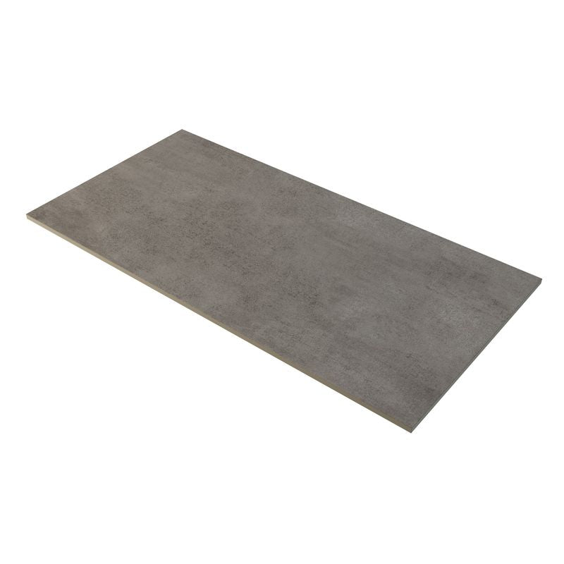 Steel Gray 12x24 Porcelain Floor Tile for Shower Side