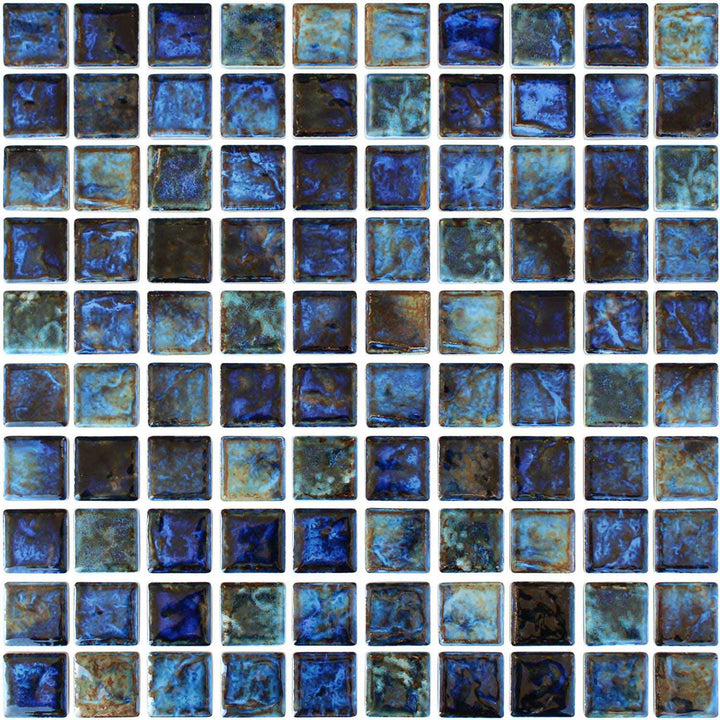 Summer Blue 1x1 Porcelain Pool Tiles