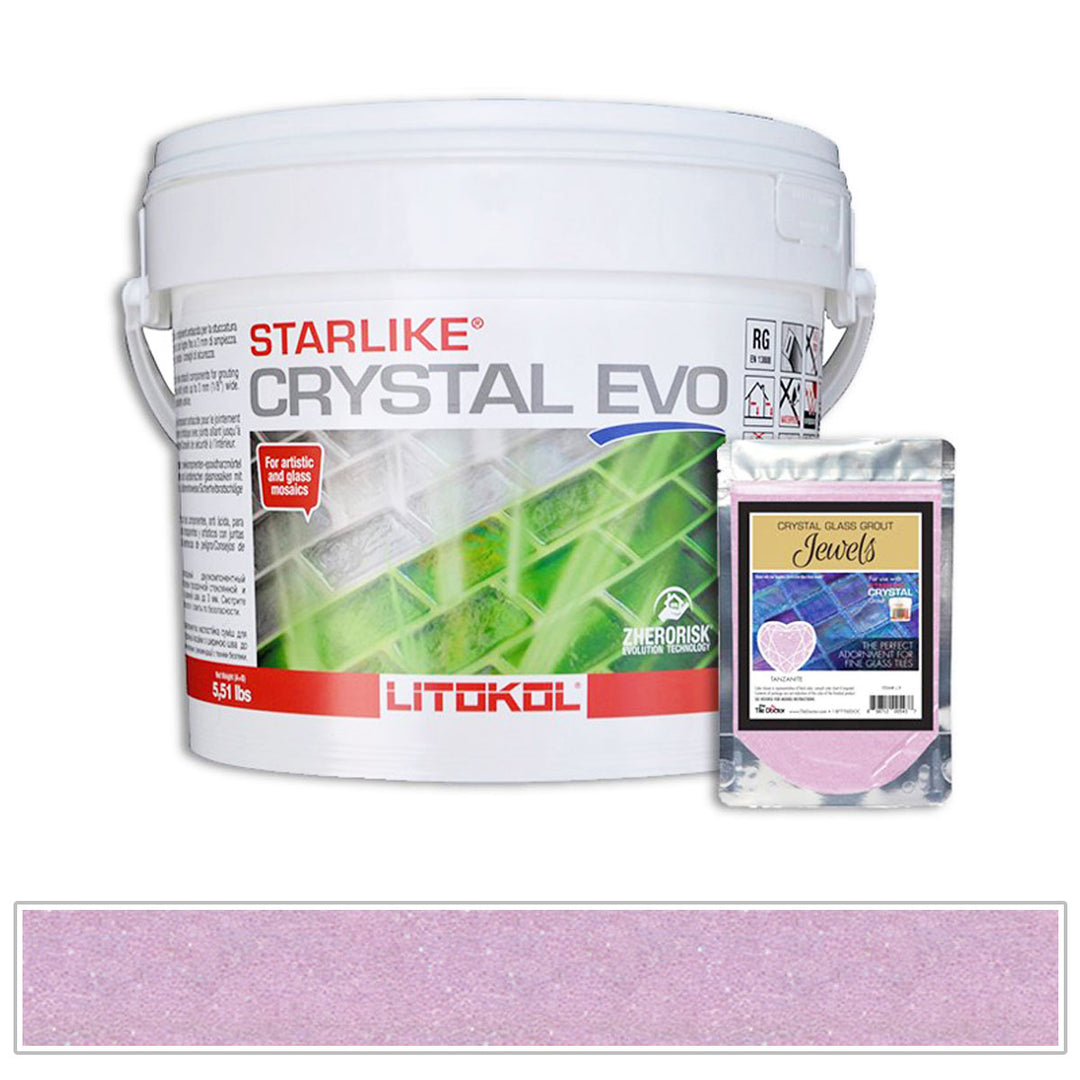Tanzanite Light Pink - Starlike Crystal EVO 700 Epoxy Tile Grout