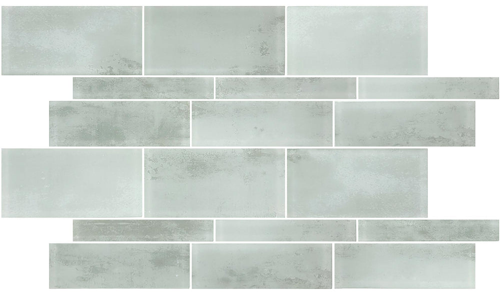 Tumbled Gray Mixed Glass Pool Tile