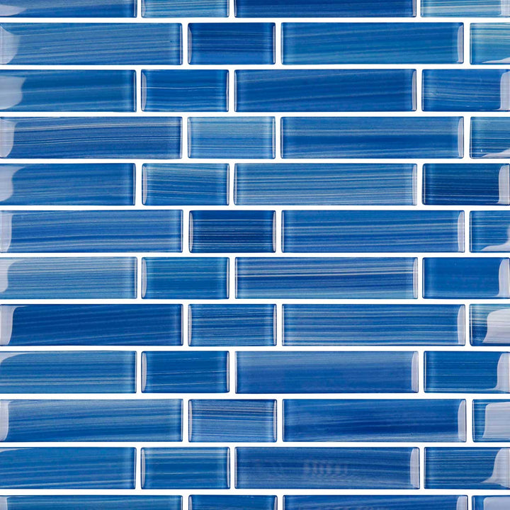 Vista Blue Glass Mosaic Tiles