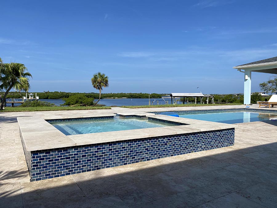 Neptune Seas 1" x 2" Glass Tile