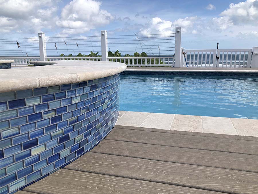 Neptune Seas 1" x 2" Glass Tile