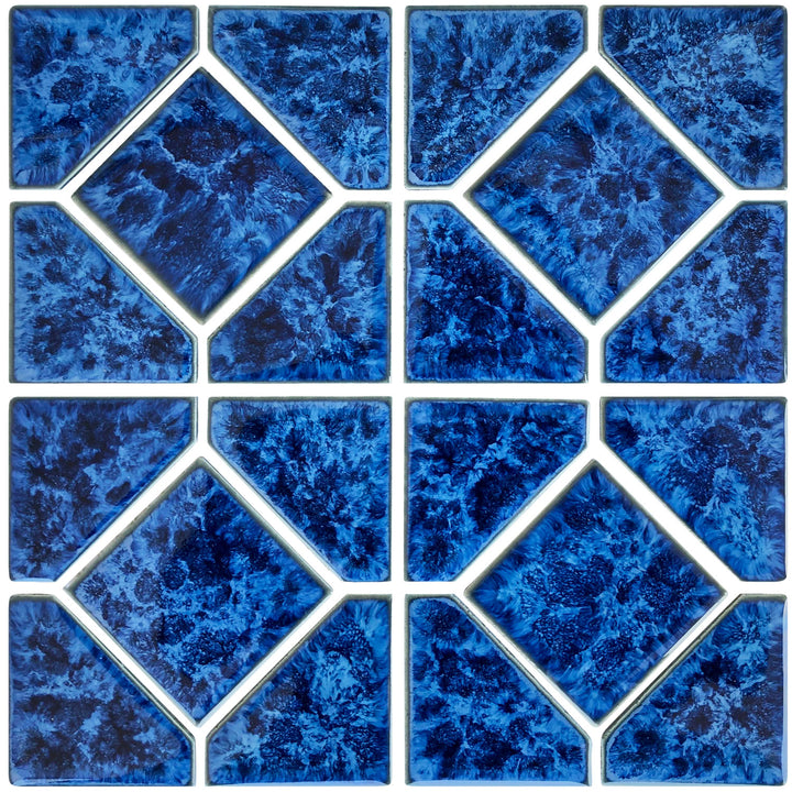 Opal Blue 6" x 6" Akron Porcelain Pool Tile