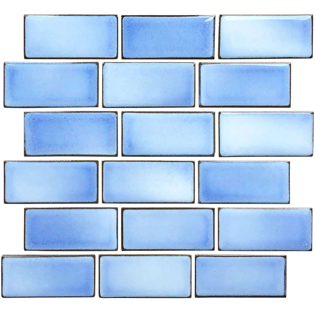 Glacier Blue 2x4 Subway Waterline Pool Tile