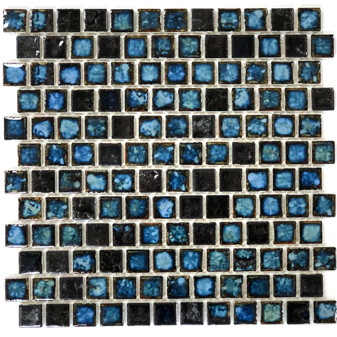 Oyster Blue 1" x 1" Porcelain Pool Tile
