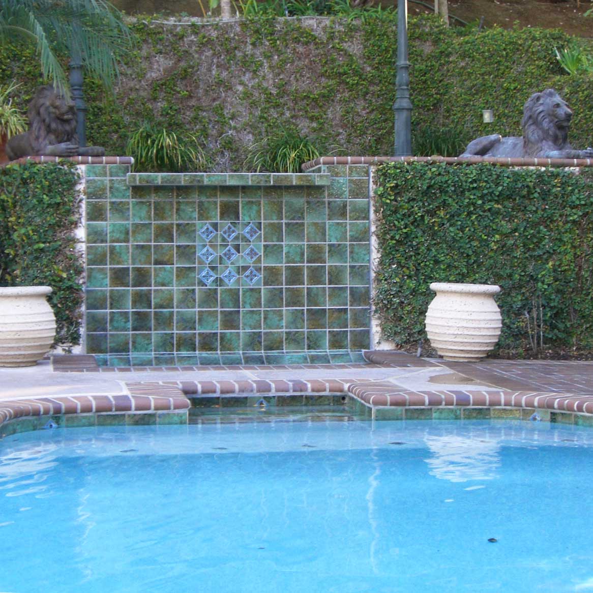 6 Inch Pool Depth Tile Verde Decorative 6