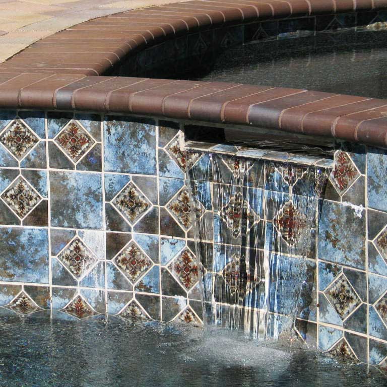 Cotto Decorative 6" x 6" Pool Tile