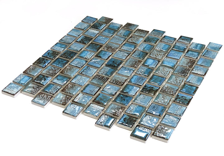 Aspen Blue 1" x 1" Porcelain Pool Tile