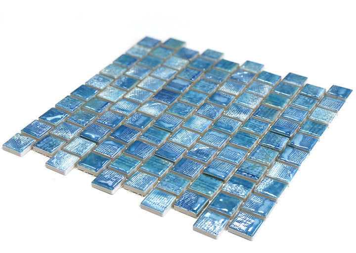 Icy Blue 1" x 1" Porcelain Pool Tile