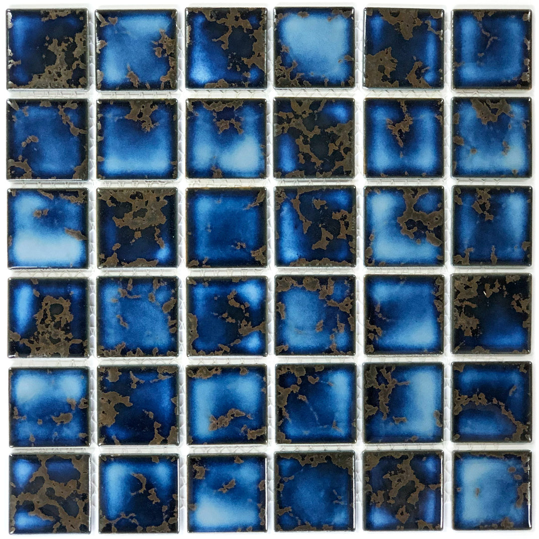 Terra Blue 2" x 2" Porcelain Pool Tile