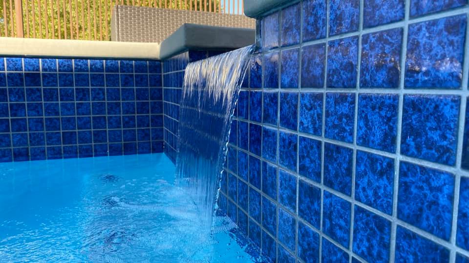 Blue Porcelain Raised Wall Tile