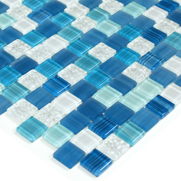 Aegean Blue AT-SP-AE-11 1x1 Glass Tile