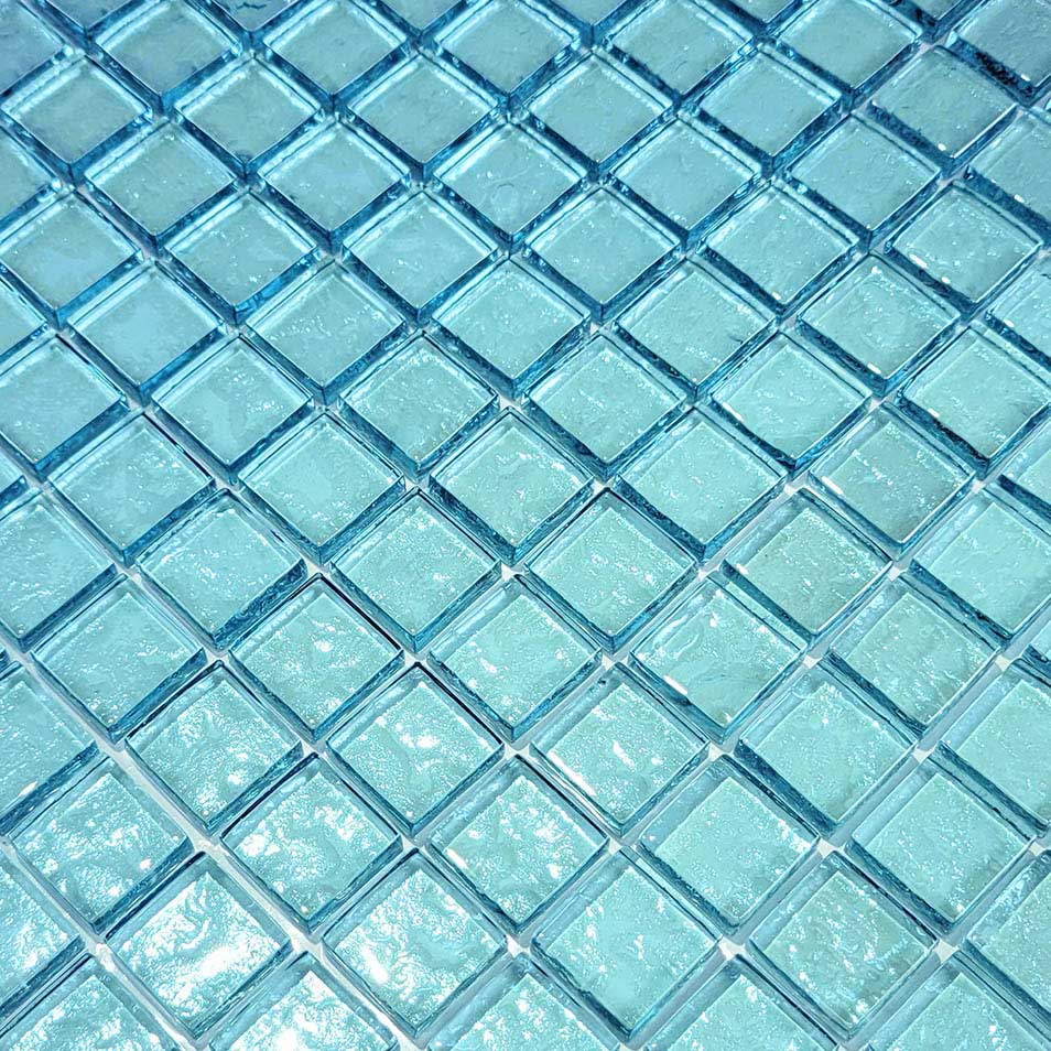 Aquamarine 1″ x 1″ Glass Tile