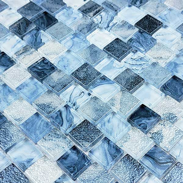 Artic Blue 1x1 Glass Tile