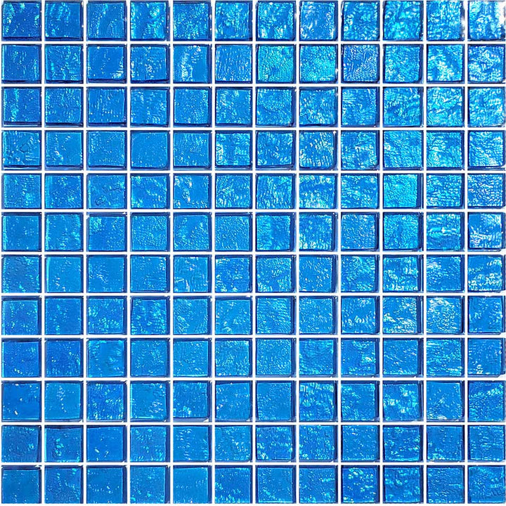 Azure Translucent 1″ x 1″ Glass Tile