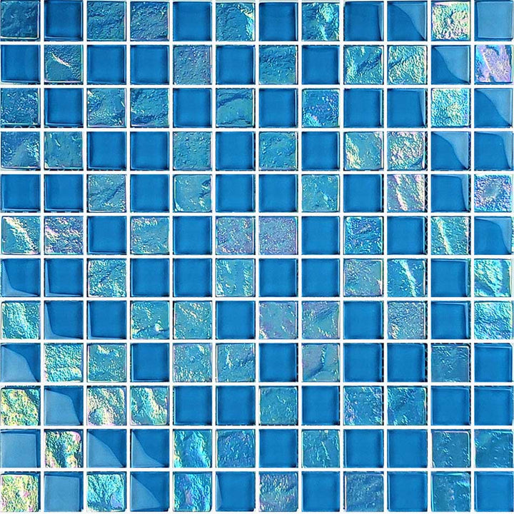 Azure Blue AT-AM-AZ-11 Glass Pool Tile