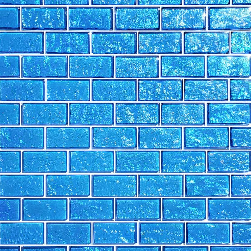 Transluent Tile Azure Translucent 1x2 Glass Tile – AquaTiles