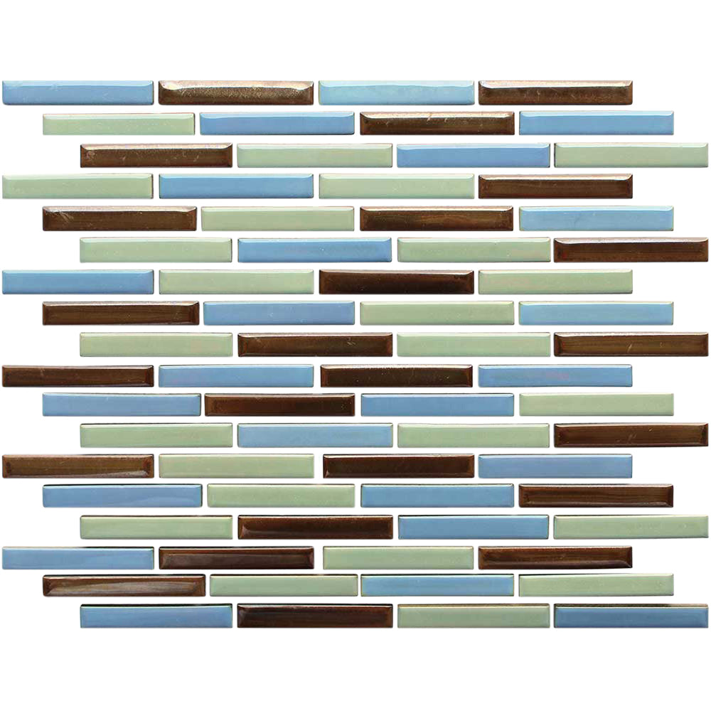 Blue Green Brown Mix AT-PROLIX-884 Waterline Tile
