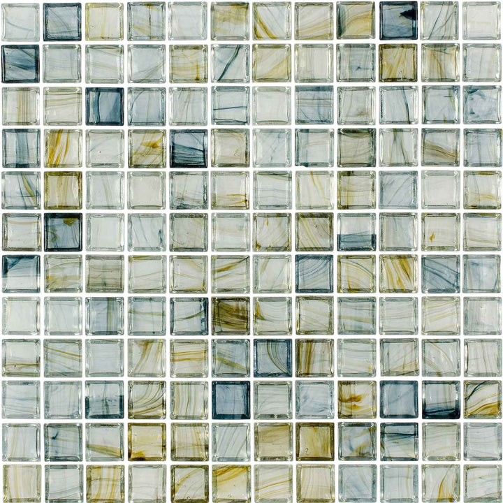 Crystal Torreon 1x1 Glass Pool Tile