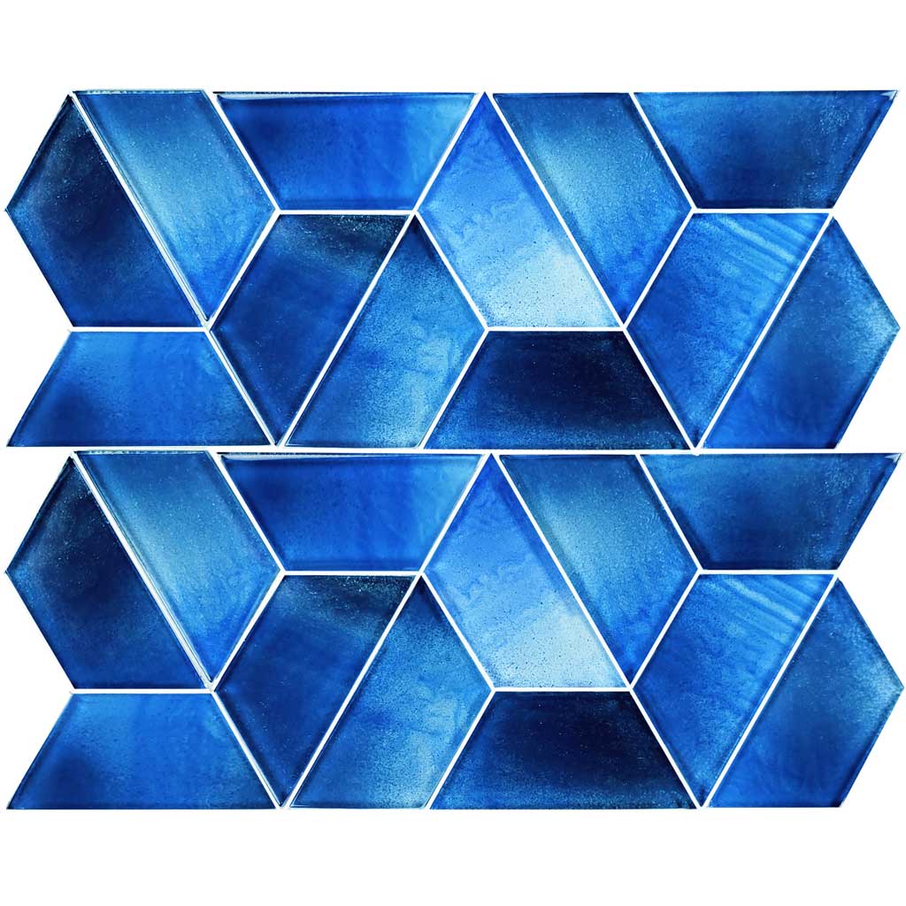 Dimension Cirrus Blue Swimming Pool Glass Tile