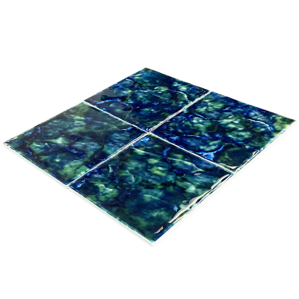 Emerald 6x6 Porcelain Waterline Pool Tile
