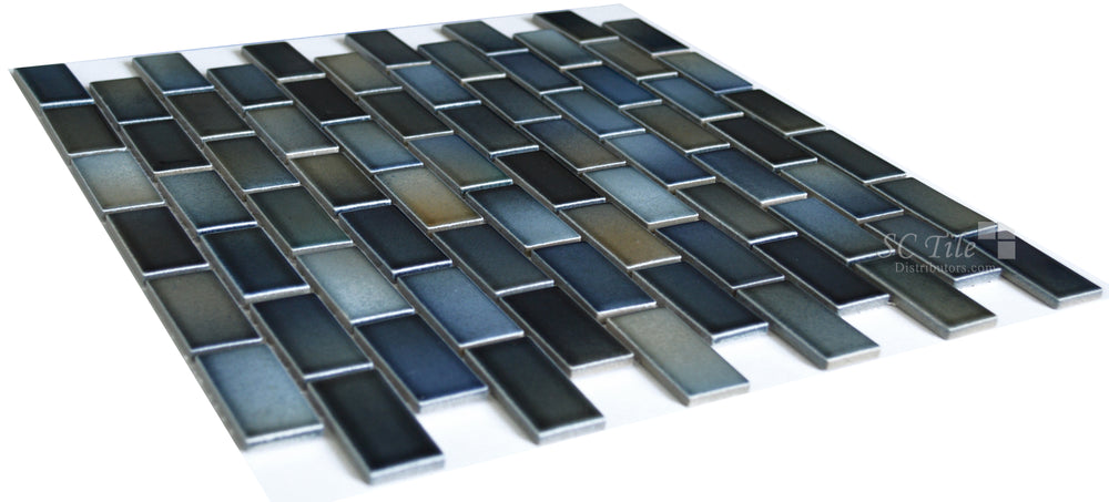 Captain Blue 1x2 Porcelain Pool Tile Sideways