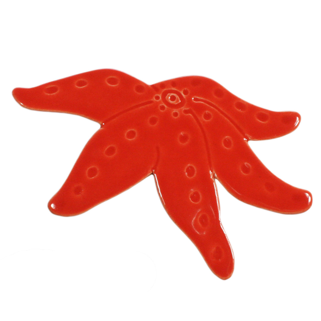 Red Starfish 8" x 4" Pool Mosaics