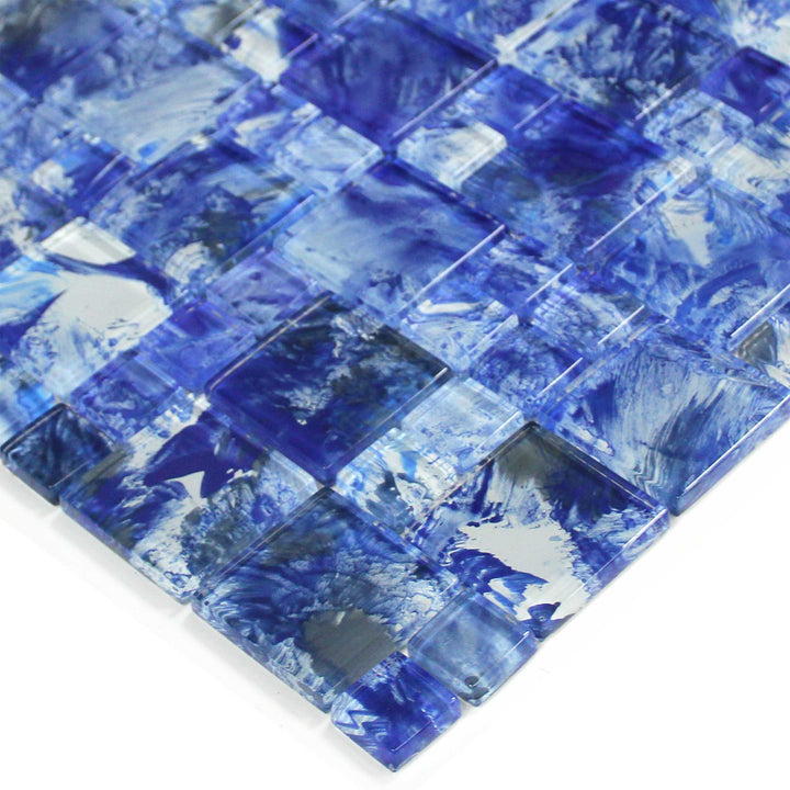 Island Blue AT-SP-IB-RB Glass Tile