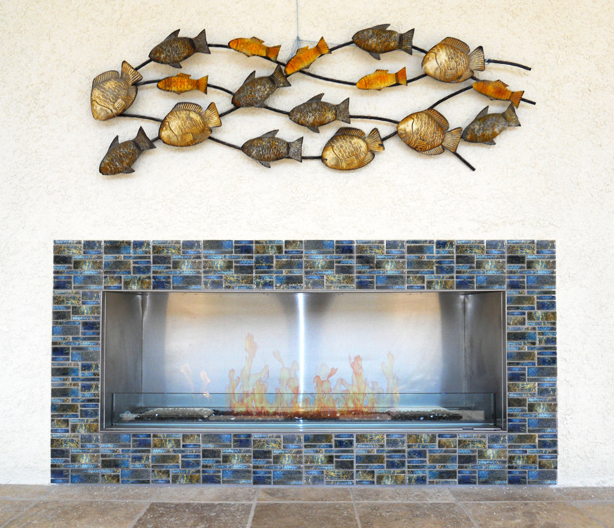 Summer Blue Random Block Porcelain Waterline Pool Tile – AquaTiles
