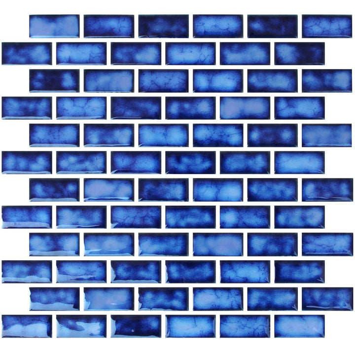 Marble Blue 1x2 Porcelain Pool Tile